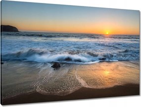 Vászonkép 90x60 Naplemente Tengerpart