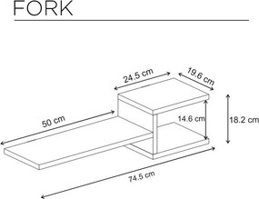 Fork - fehér polc
