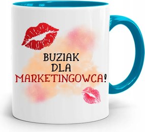 Marketingeseknek Marketing Bögre Kék Ajándék fényképes nyomtatással