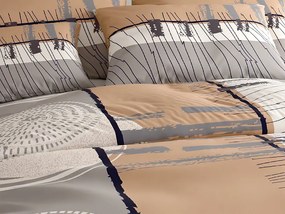 Pamut ágyneműhuzat PINIA szürke Ágyneműhuzat mérete: 70 x 90 cm | 140 x 200 cm