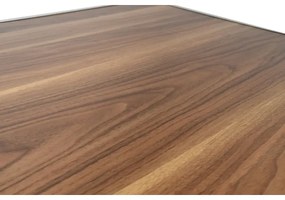 Összecsukható kempingasztal barna/króm