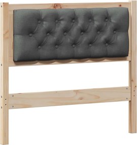 vidaXL Fejtámla Egyéb barna és sötétszürke 90 cm Tömör fenyőfa