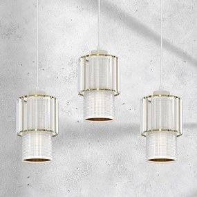 Csillár zsinóron BLANCO 3xE27/60W/230V fehér