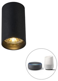 Okos modern reflektor fekete, WiFi-vel, GU10 - Tuba