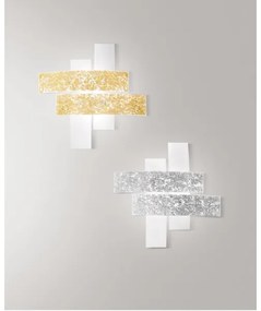 Gea Luce LARA P P arg - Mennyezeti lámpa LARA 2xE27/52W/230V 50 cm ezüst