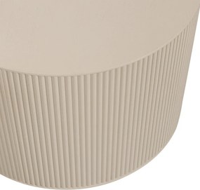 Bézs kerek dohányzóasztal ø 60 cm Sanne – WOOOD