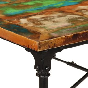 Tömör újrahasznosított fa étkezőasztal 220 x 90 x 77 cm