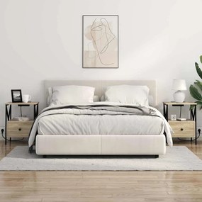 Éjjeliszekrény 2 pcs sonoma tölgy 41.5 x 40.5 x 55 cm Faanyag