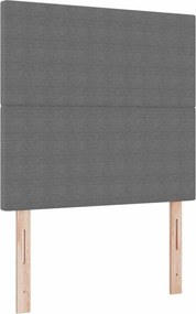 vidaXL Fejtámla Világosszürke 90 cm Bársonyos szövet