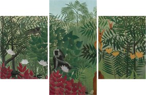 Kép - Henri Rousseau, Tropical Forest with Monkeys, reprodukciók (90x60 cm)