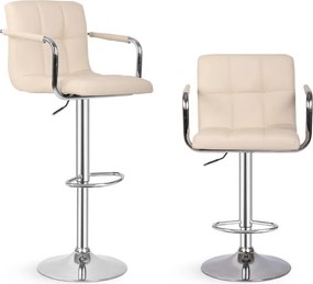 MIADOMODO Bárszék 2 db karfás bézs