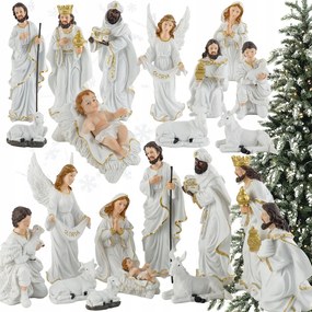 Karácsonyi betlehem gipszfigura 30 cm Prémium Szent Család