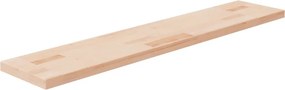 vidaXL kezeletlen tömör tölgyfa polclap 100x20x2,5 cm