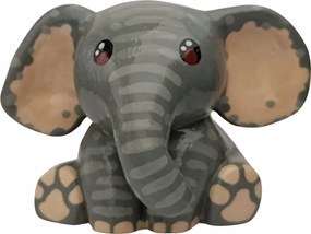 Elefánt figura Kézzel festett kis dekorációs figura