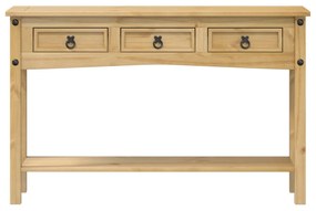Corona tömör fenyőfa konzolasztal 114 x 34,5 x 73 cm
