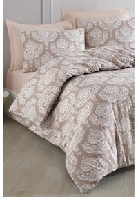 Barna kétszemélyes ágyneműhuzat 200x200 cm Post – Mijolnir