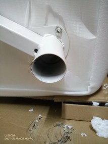 AKCIÓ Fehér étkezőasztal ADRIA 120x80 cm II. osztály