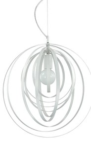 IDEAL LUX DISCO függesztett lámpa E27 foglalattal, max. 60W, 46 cm átmérő, fehér 103723