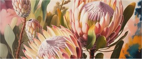 Flizelin tapéta falra Premium Protea virágok 250x104 Ragasztó
