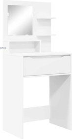 vidaXL Hálószobai Öltözködő Asztalok Fehér 80 x 39,6 x 135 cm Faanyag