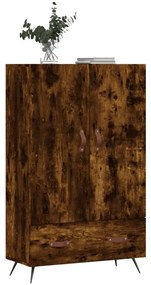 füstös tölgy színű szerelt fa magasszekrény 69,5 x 31 x 115 cm