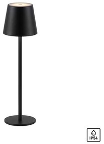 Leuchten Direkt19250-18-LED Kültéri újratölthető lámpa EURIA LED/3W/5V IP54 fekete