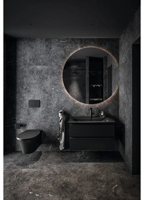 Matt fekete kerámia mosdókagyló 84x46 cm Silk Black – Ideal Standard