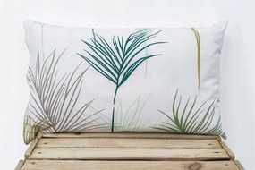 Párnahuzat pamut Prémium páfrány zöld pálmalevél 1816 levél 50x70