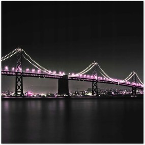 Poszterek 70x70 Híd Lila fények