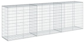 horganyzott vas gabion kosár fedéllel 300 x 50 x 100 cm