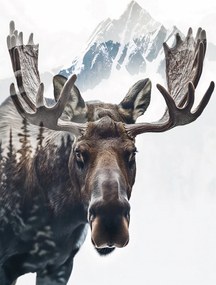 Poszter 30x45cm Szarvas Az erdő szelleme