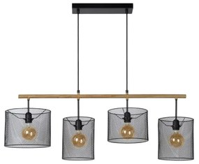 Lucide 45459/04/30 - Csillár zsinóron BASKETT 4xE27/60W/230V