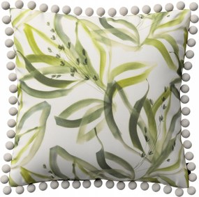 Párnahuzat 45x45 fehér-zöld