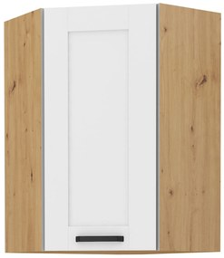 Sarok felsőszekrény Lesana 2 (fehér + artisan tölgy) 58x58 GN-90 1F . 1063965