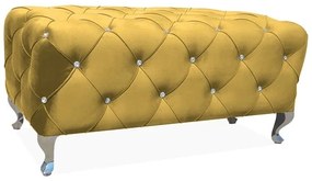 Hestia zsámoly téglalap alakú, sárga / ezüst