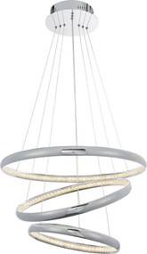 ENDON 90292 OAZIS Modern Led Függesztett Lámpa Króm, Átlátszó LED IP20
