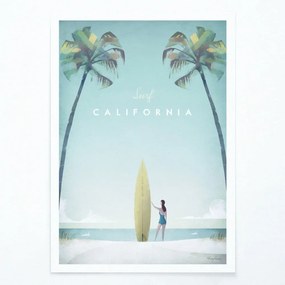 Poszter California, 30x40 cm - Travelposter