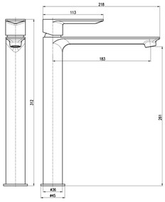 RAV Slezák NL130.0ZK - NIL mosdócsaptelep 31,2 cm, szálcsiszolt arany