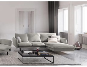 Vienna világosszürke sarokkanapé, jobb oldali - Cosmopolitan Design