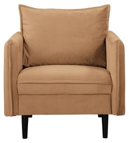 Barna bársony fotel Juli – Ropez