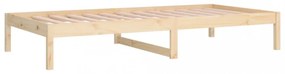tömör fenyőfa kanapéágy 90 x 190 cm (Single)