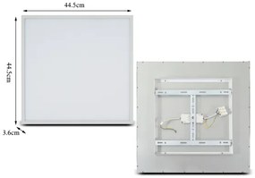 Brilagi - LED Dimmelhető lámpa SLIMFRAME LED/36W/230V 45x45 cm fehér + távirányító