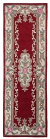 Aubusson piros gyapjú szőnyeg, 67 x 210 cm - Flair Rugs