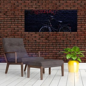 Egy kerékpár képe Amszterdamban (120x50 cm)