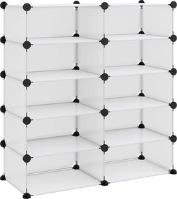 vidaXL átlátszó polipropilén cipőtartó 84x32x88,5 cm