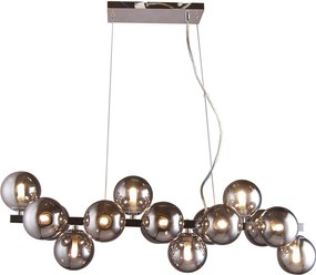 Italux glamour modern függeszték marbelio króm füstös itxpnd-6161-16 ch+sm