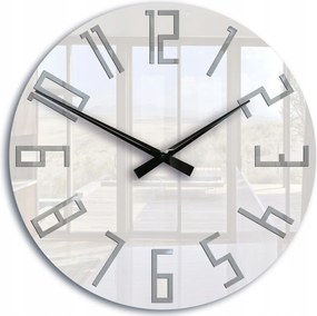 Falióra Kerek Csendes Modern Akril Falióra Nagy számok Loft