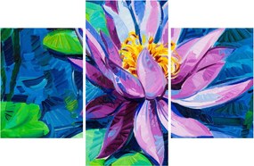 Egy vízi liliom képe a vízen (90x60 cm)