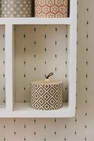 IB Laursen Kerek bambusz doboz fedéllel és mintával