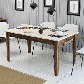 Étkező asztal Milan 517 - Walnut, Cream